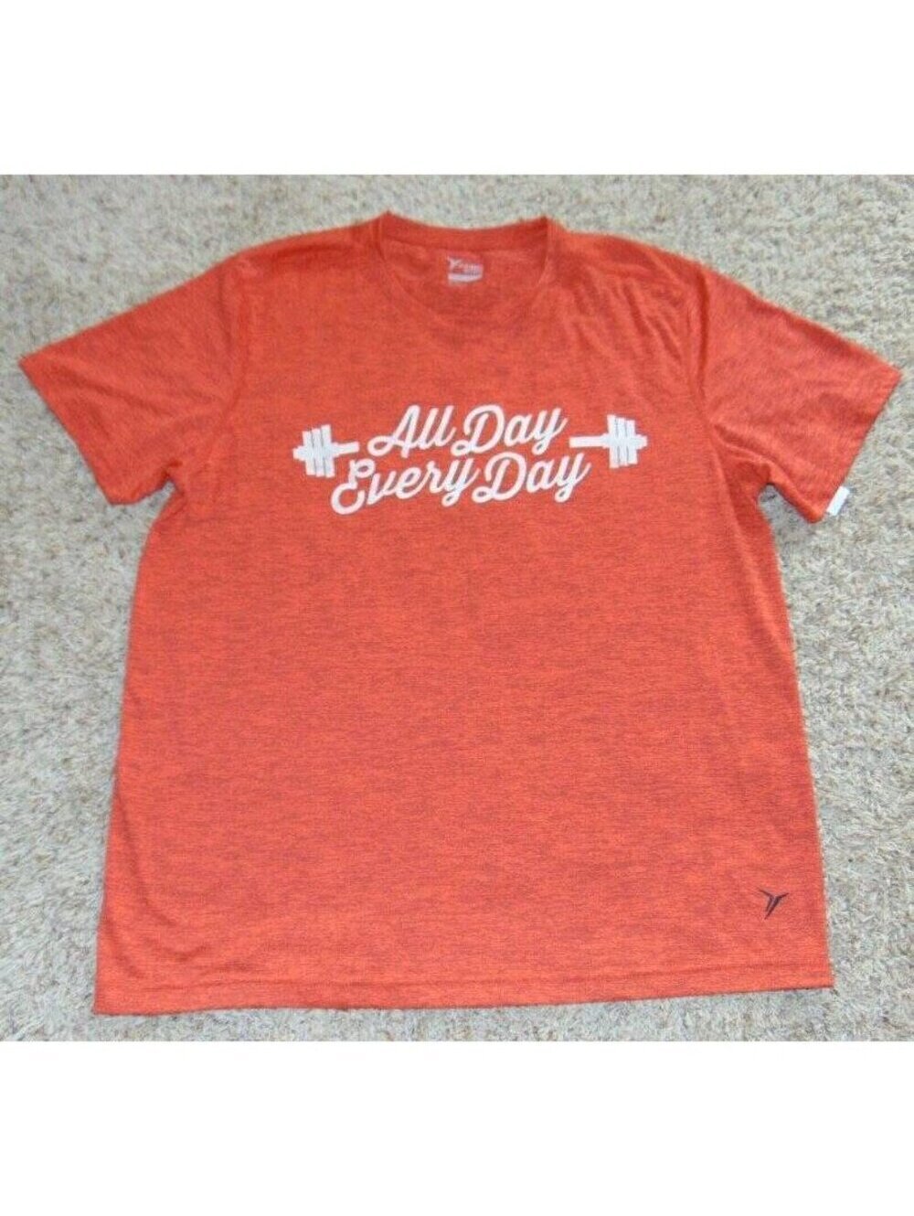 Old Navy Shirt XL Mens Burnt Orange Short Sleeve Crew Go-Dry Active Tee